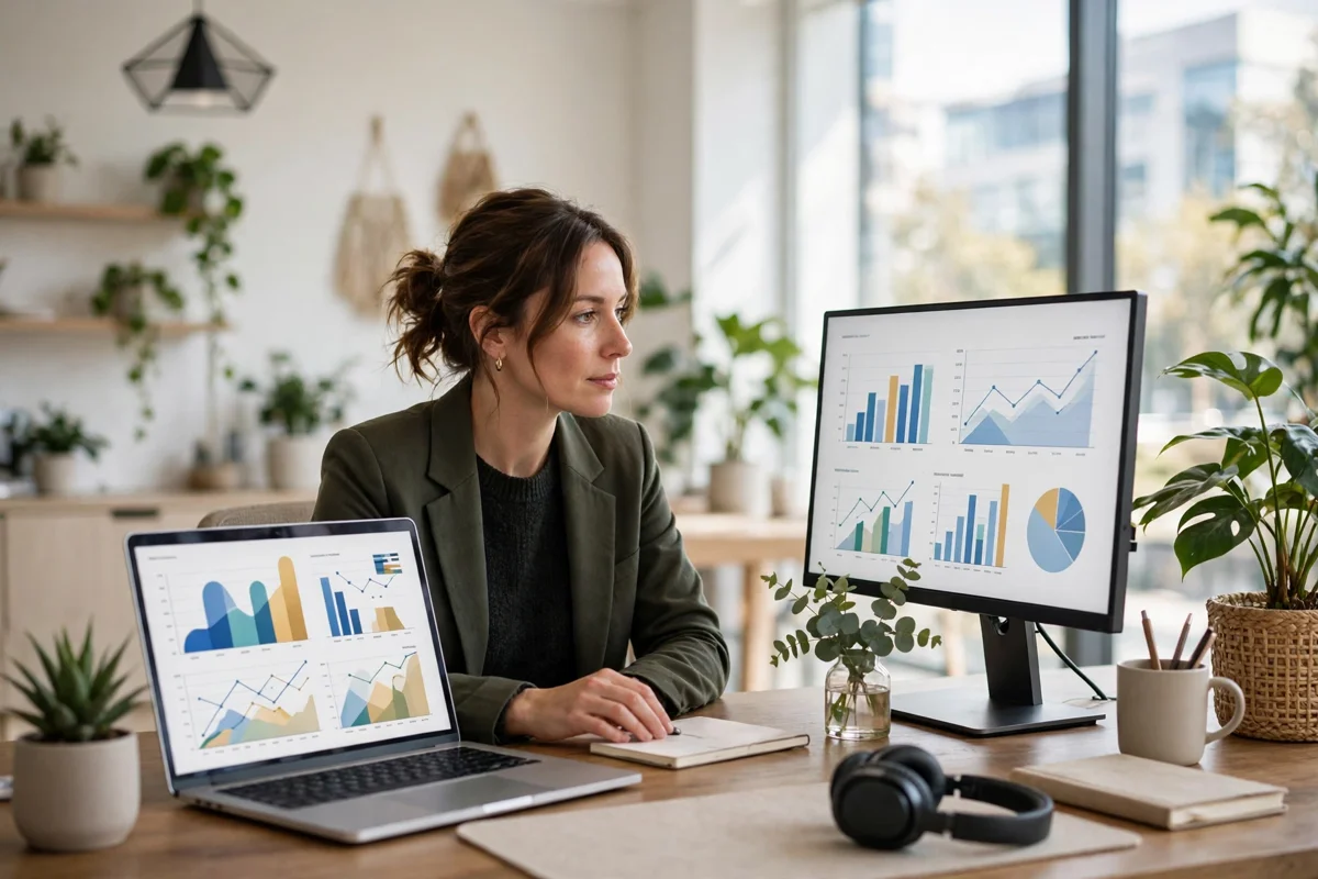 AI automation tools in a small business office